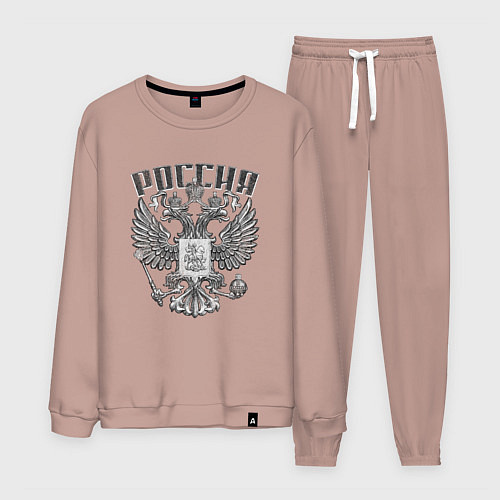 Мужской костюм ГЕРБ РОССИИ КАМЕННЫЙ / Пыльно-розовый – фото 1