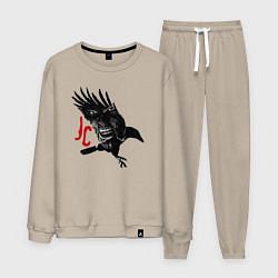 Костюм хлопковый мужской Raven JC, цвет: миндальный