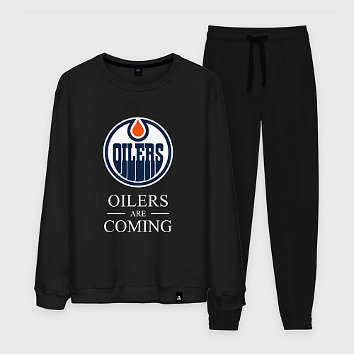 Мужской костюм Edmonton Oilers are coming Эдмонтон Ойлерз / Черный – фото 1