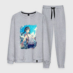 Костюм хлопковый мужской Добрая Хина, цвет: меланж