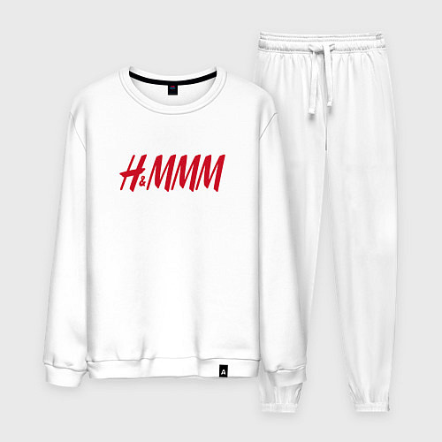 Мужской костюм H&MMM LOGO / Белый – фото 1