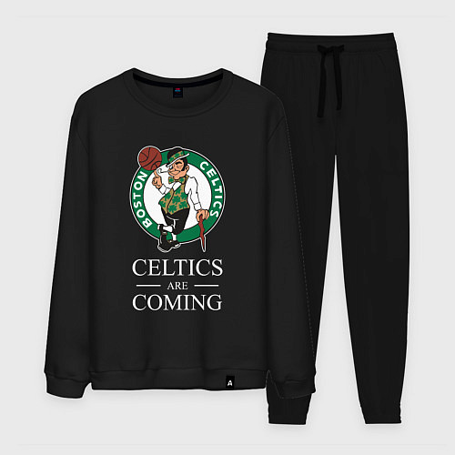 Мужской костюм Boston Celtics are coming Бостон Селтикс / Черный – фото 1