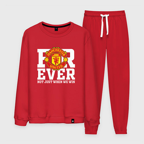 Мужской костюм Manchester United FOREVER NOT JUST WHEN WE WIN / Красный – фото 1