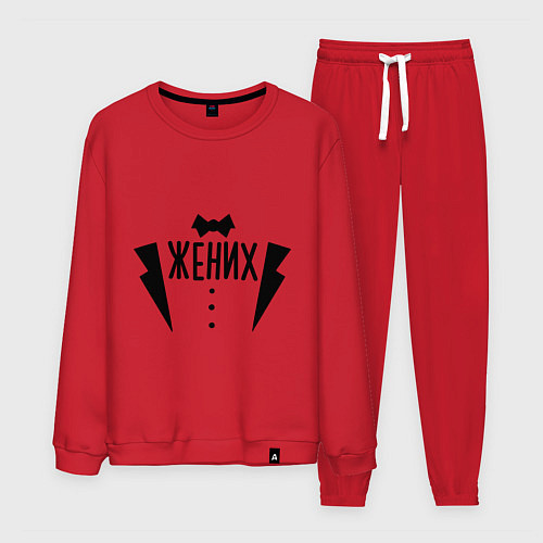 Мужской костюм Жених костюм / Красный – фото 1