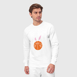 Костюм хлопковый мужской Basketball Bunny, цвет: белый — фото 2