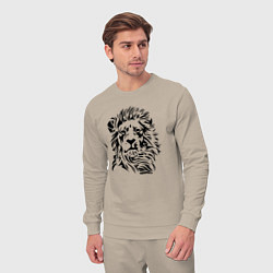 Костюм хлопковый мужской Lion Graphics, цвет: миндальный — фото 2