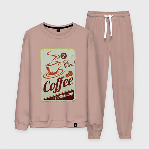 Мужской костюм Coffee Cup Retro / Пыльно-розовый – фото 1