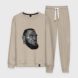 Костюм хлопковый мужской Angry LeBron, цвет: миндальный