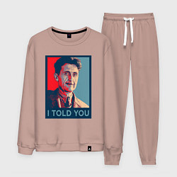 Костюм хлопковый мужской Orwell - I told you, цвет: пыльно-розовый