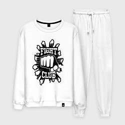 Костюм хлопковый мужской F Club, цвет: белый