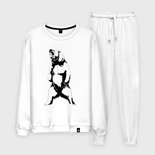 Мужской костюм Лесной хищник / Белый – фото 1