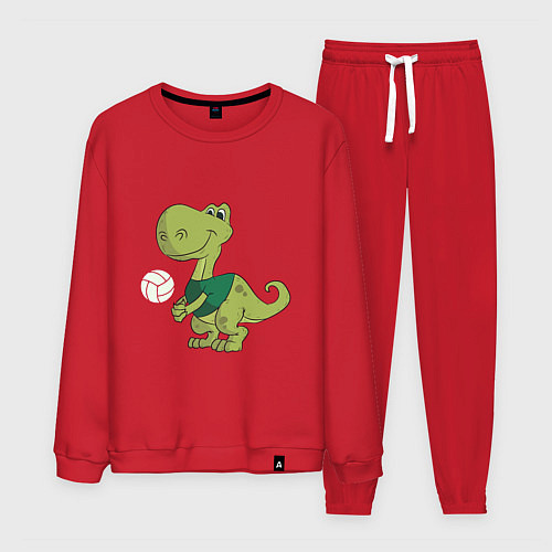 Мужской костюм Volleyball Dinosaur / Красный – фото 1