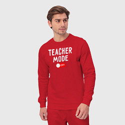Костюм хлопковый мужской Учительский мод отключен, цвет: красный — фото 2