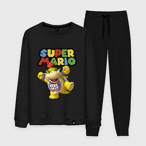 Мужской костюм Bowser Junior Super Mario / Черный – фото 1