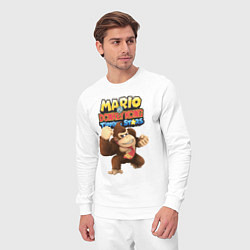 Костюм хлопковый мужской Mario Donkey Kong Nintendo Gorilla, цвет: белый — фото 2