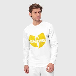 Костюм хлопковый мужской Wu tang logo, цвет: белый — фото 2