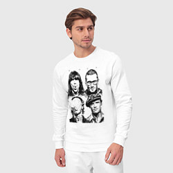Костюм хлопковый мужской RHCP faces, цвет: белый — фото 2