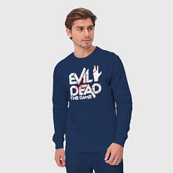 Костюм хлопковый мужской Logo Evil Dead in the blood, цвет: тёмно-синий — фото 2
