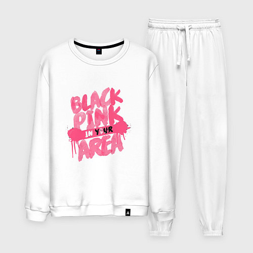 Мужской костюм Блэкпинк новый / Белый – фото 1