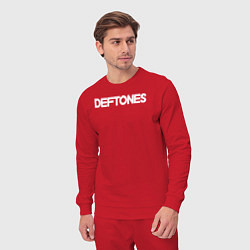 Костюм хлопковый мужской Deftones hard rock, цвет: красный — фото 2