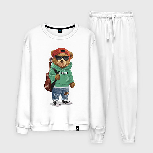 Мужской костюм КРУТОЙ МИШКА COOL BEAR / Белый – фото 1