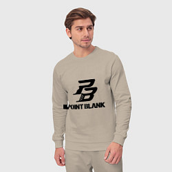 Костюм хлопковый мужской Point Blank, цвет: миндальный — фото 2