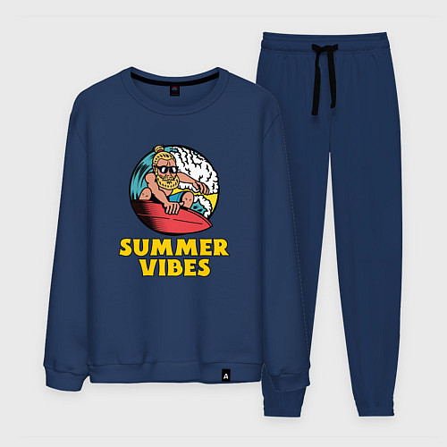 Мужской костюм Summer vibes Surfing / Тёмно-синий – фото 1