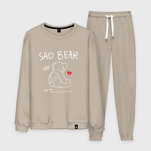 Мужской костюм SAD BEAR - ГРУСТНЫЙ МИШКА / Миндальный – фото 1