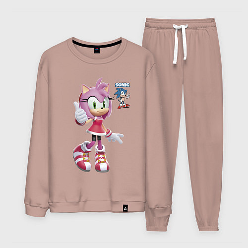 Мужской костюм Sonic Amy Rose Video game / Пыльно-розовый – фото 1