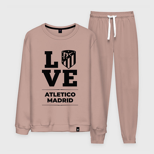 Мужской костюм Atletico Madrid Love Классика / Пыльно-розовый – фото 1