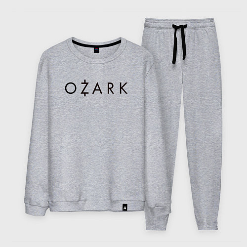 Мужской костюм Ozark black logo / Меланж – фото 1