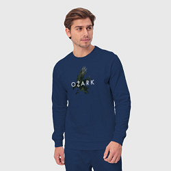 Костюм хлопковый мужской Logo Ozark, цвет: тёмно-синий — фото 2