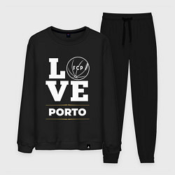 Костюм хлопковый мужской Porto Love Classic, цвет: черный