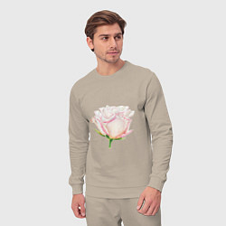 Костюм хлопковый мужской Акварельная роза, цвет: миндальный — фото 2