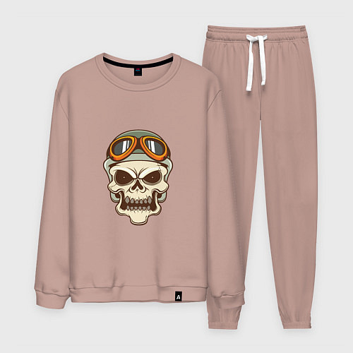 Мужской костюм Biker - Skull / Пыльно-розовый – фото 1
