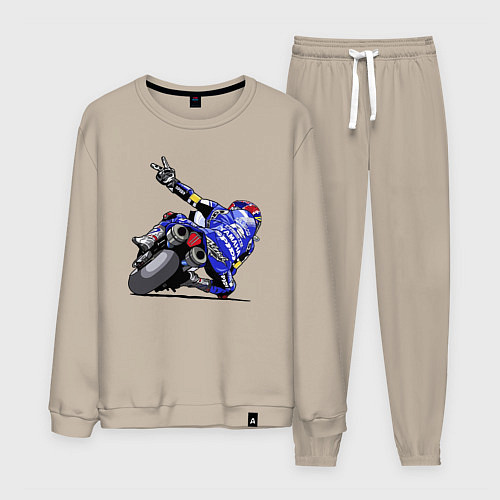 Мужской костюм Yamaha racing team Racer / Миндальный – фото 1