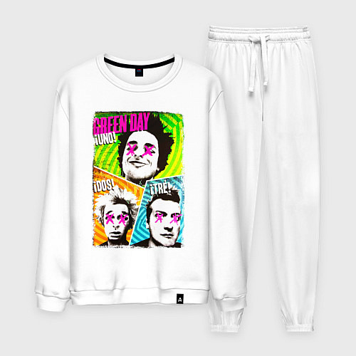 Мужской костюм GREEN DAY ГРИН ДЭЙ ПОСТЕР / Белый – фото 1