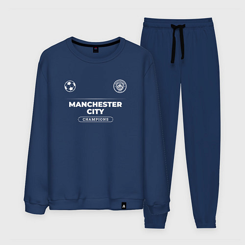 Мужской костюм Manchester City Форма Чемпионов / Тёмно-синий – фото 1