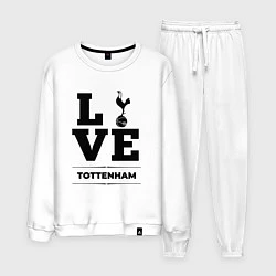Костюм хлопковый мужской Tottenham Love Классика, цвет: белый