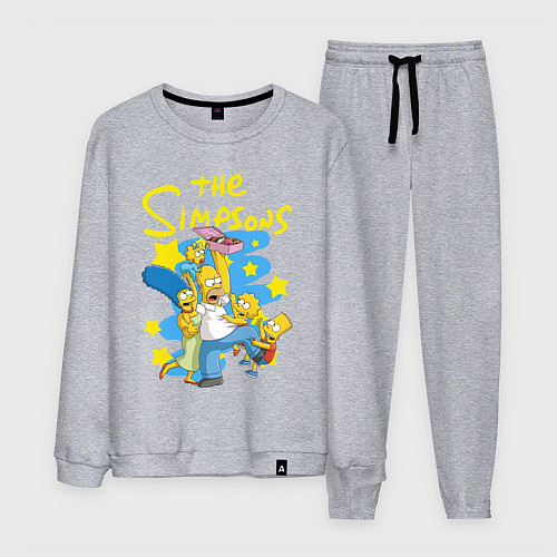 Мужской костюм The SimpsonsСемейка Симпсонов / Меланж – фото 1