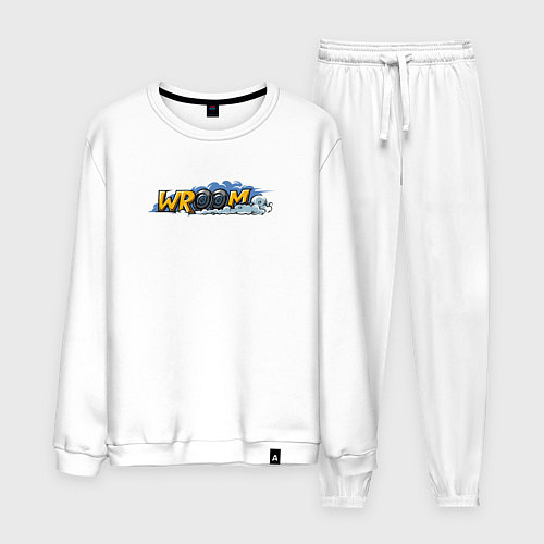 Мужской костюм Поддай газу / Белый – фото 1