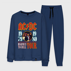 Костюм хлопковый мужской ACDC HIGHWAY TO HELL TOUR, цвет: тёмно-синий