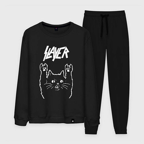 Мужской костюм Slayer Рок кот / Черный – фото 1