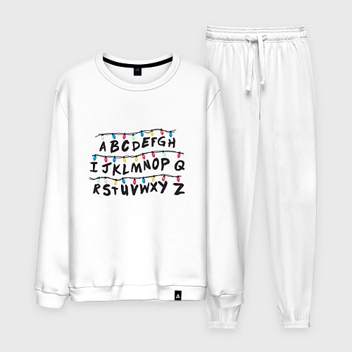 Мужской костюм STRANGER THINGS ALPHABET / Белый – фото 1