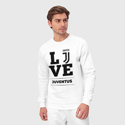 Костюм хлопковый мужской Juventus Love Классика, цвет: белый — фото 2