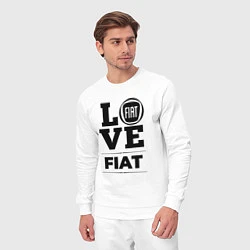 Костюм хлопковый мужской Fiat Love Classic, цвет: белый — фото 2