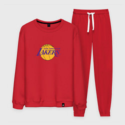 Костюм хлопковый мужской Лос-Анджелес Лейкерс NBA, цвет: красный