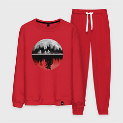 Костюм хлопковый мужской Stranger Things Moon, цвет: красный
