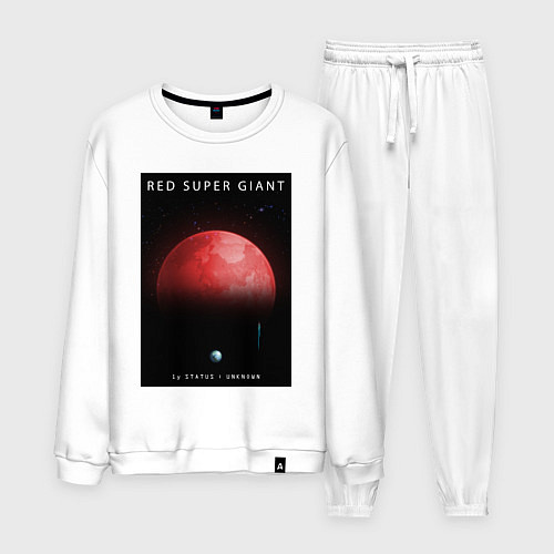 Мужской костюм Red Super Giant Красный Сверхгигант Space Collecti / Белый – фото 1