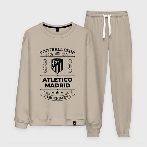 Мужской костюм Atletico Madrid: Football Club Number 1 Legendary / Миндальный – фото 1